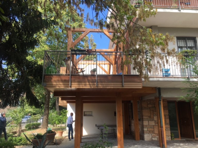 Casa in legno Modena terrazza