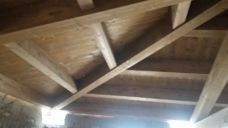 Casa in legno Fagnano Alto tetto